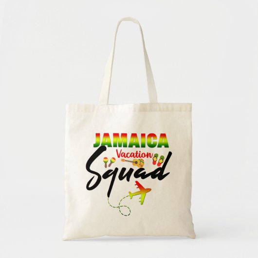 Jamaica Vacation Squad Group Matching Reggae Tote Bag (Voorkant)