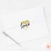 Jamaica Vacation Squad Group Matching Reggae Vierkante Sticker (Envelop)