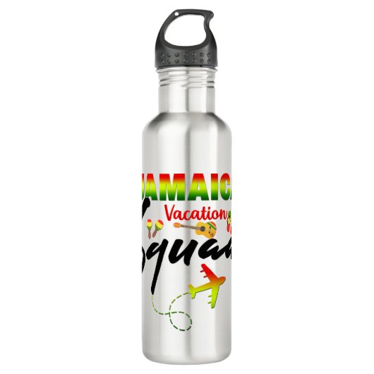 Jamaica Vacation Squad Group Matching Reggae Waterfles (Voorkant)