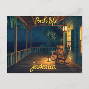 Jamaica veranda leven avond briefkaart