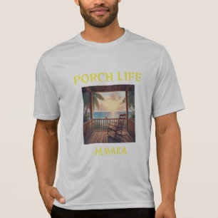 Jamaica Veranda leven ochtend zonsopgang  T-shirt