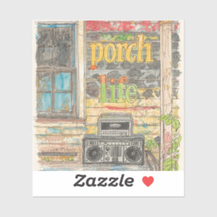 Jamaica veranda leven sticker