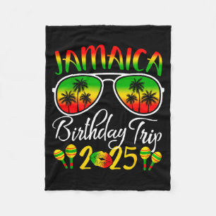 Jamaica Verjaardagsreis 2025 Grappige Familie Matc Fleece Deken