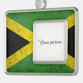 Jamaica Verzilverd Kader Ornament (Links)