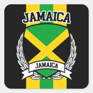 Jamaica Vierkante Sticker