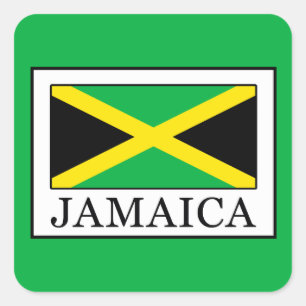 Jamaica Vierkante Sticker