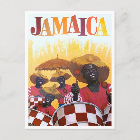 Jamaica vintage-briefkaart briefkaart (Voorkant)