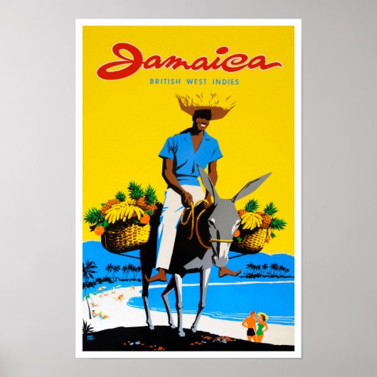 Jamaica vintage-poster poster (Voorkant)