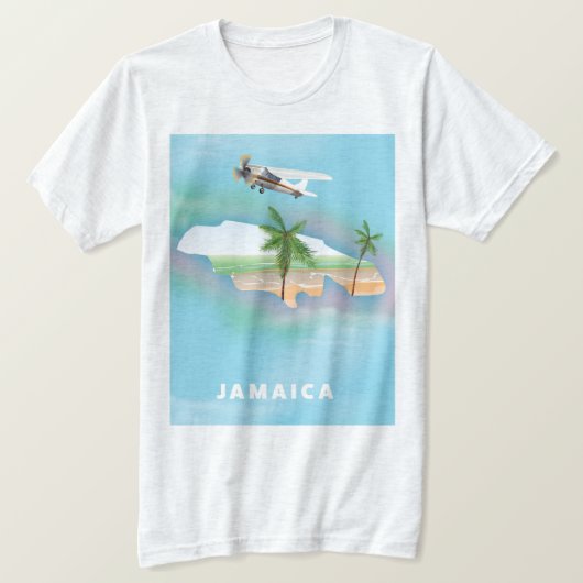 Jamaica Vintage-poster T-shirt (Design voorkant)