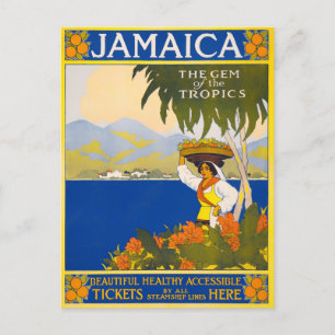 Jamaica vintage-reis briefkaart