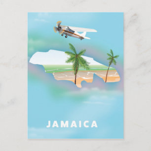Jamaica Vintage reisposter Briefkaart