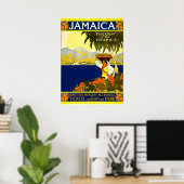 Jamaica, vintage reisposter poster (Thuiskantoor)