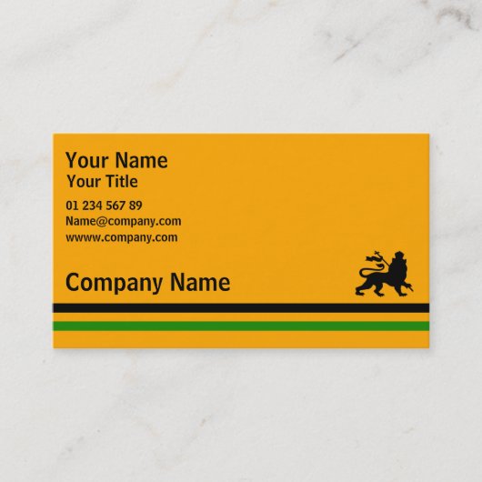 Jamaica Visitekaartje (Voorkant)