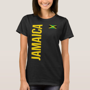 Jamaica Vlag Atletisch Voetbal Footll Sport T-shir T-shirt