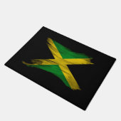 Jamaica vlag borstelslag, nationale vlag deurmat (Schuin)