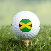 Jamaica vlag golfballen (Insitu Shirt)