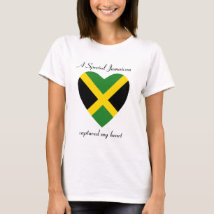 Jamaica Vlag Hart T-Shirt
