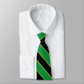 Jamaica Vlag Kleuren Elegant Stropdas (Gebonden)