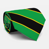Jamaica Vlag Kleuren Elegant Stropdas (Opgerold)