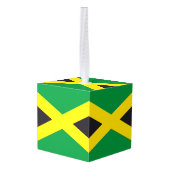 Jamaica vlag kubus ornament (Achter hoekig)