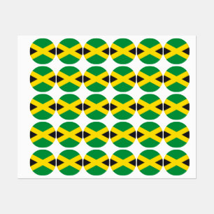 Jamaica vlag labels