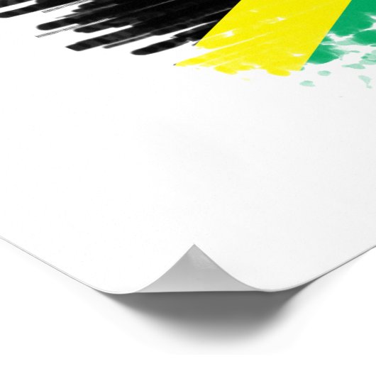Jamaica vlag poster (Hoek)