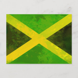 jamaica - vlag - reggae - wortels briefkaart