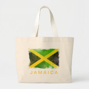 jamaica - vlag - reggae - wortels grote tote bag
