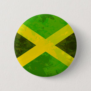 jamaica - vlag - reggae - wortels ronde button 5,7 cm