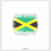 Jamaica vlag sticker (Vel)