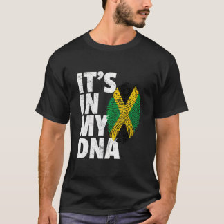 Jamaica Vlag T-shirt Jamaicaanse Trots Dna Mannen