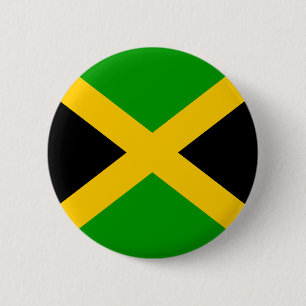 Jamaica - Vlag van hoge kwaliteit Ronde Button 5,7 Cm