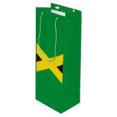 Jamaica vlag wijn cadeautas (Voorkant Gekanteld)