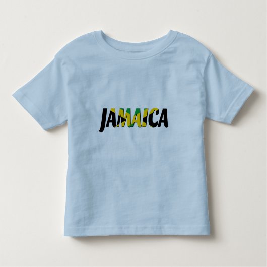 Jamaica-vlagtekst T-Shirt (Voorkant)