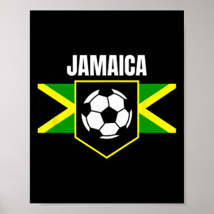 Jamaica Voetbal Kind Poster