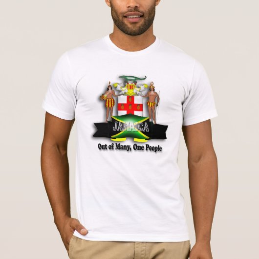 Jamaica Wapenmunt Shirt (Voorkant)
