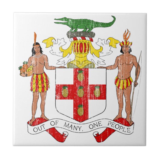 Jamaica wapenstilstand tegeltje (Voorkant)