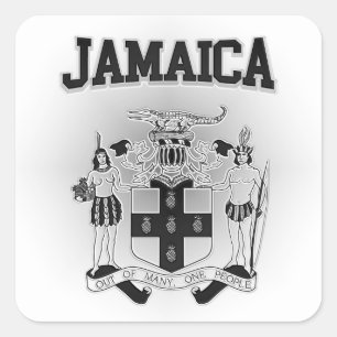 Jamaica wapenstilstand vierkante sticker