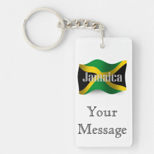 Jamaica Waving Flag Sleutelhanger