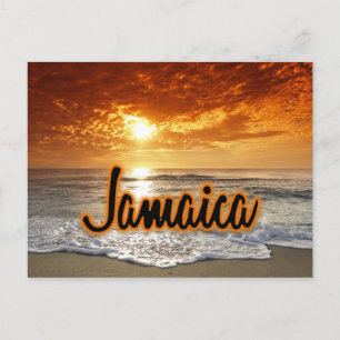 Jamaica-zonsondergang Briefkaart