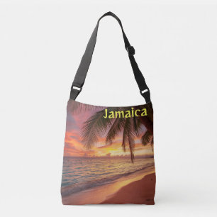 Jamaica zonsondergang schoudertas crossbody tas