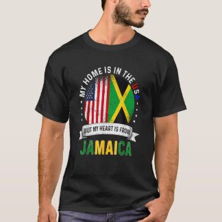 Jamaicaans Amerikaans patriothart komt van Jamaica T-shirt