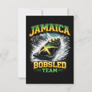Jamaicaans Bobsleeteam Bedankkaart