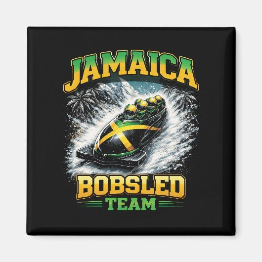 Jamaicaans Bobsleeteam Magneet (Voorkant)