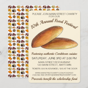 Jamaicaans Caribisch Voedselfestival Bulla Cakes Kaart