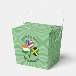Jamaicaans Iers Amerikaanse Klaver Vlag Gepersonal Bedankdoosjes