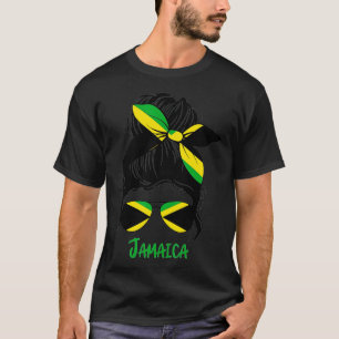 Jamaicaans meisje Jamaica vlag T-shirt