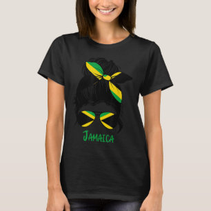 Jamaicaans meisje Jamaica vlag T-shirt