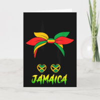 Jamaicaans meisje Jamaica vlag trots zwarte vrouw