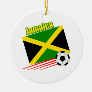 Jamaicaans voetbalteam keramisch ornament